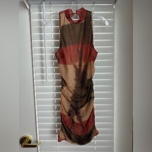 Chic Backless Multicolor Dress